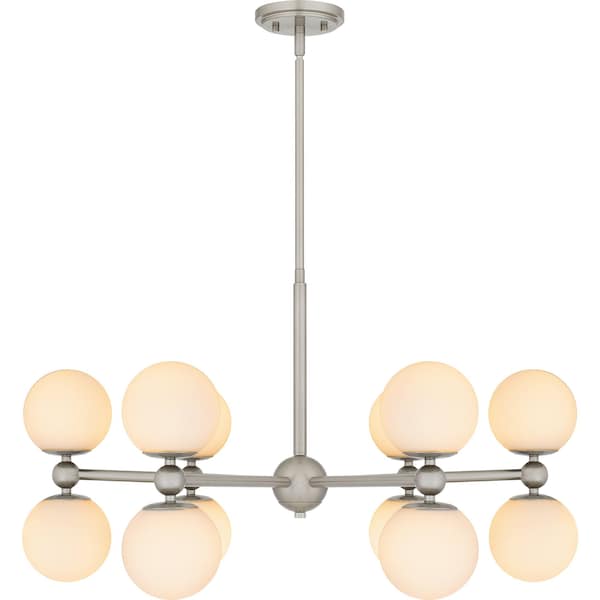 Quoizel Elser Chandelier 12 Lights Brushed Nickel PCELS5031BN - main